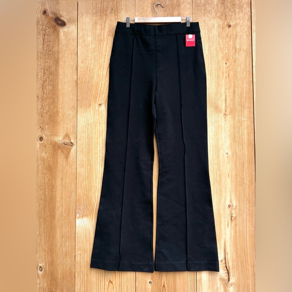 SPANX Black High-Rise Bootcut Flare Pants - Picture 2 of 8